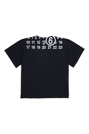 t-shirt in cotone nero MM6 KIDS | M60986MM02YM6900